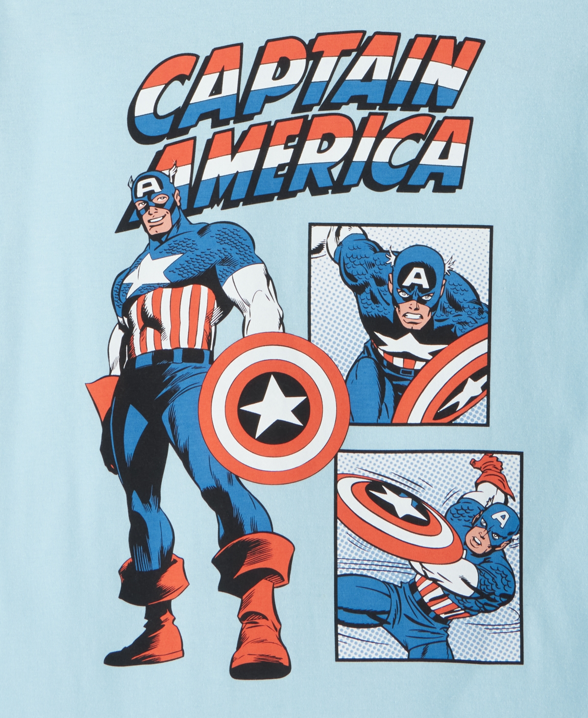 Epic Threads Little & Big Boys Captain America Graphic Short-sleeve T-shirt, Exclusively At Macy's In Crystal Bl