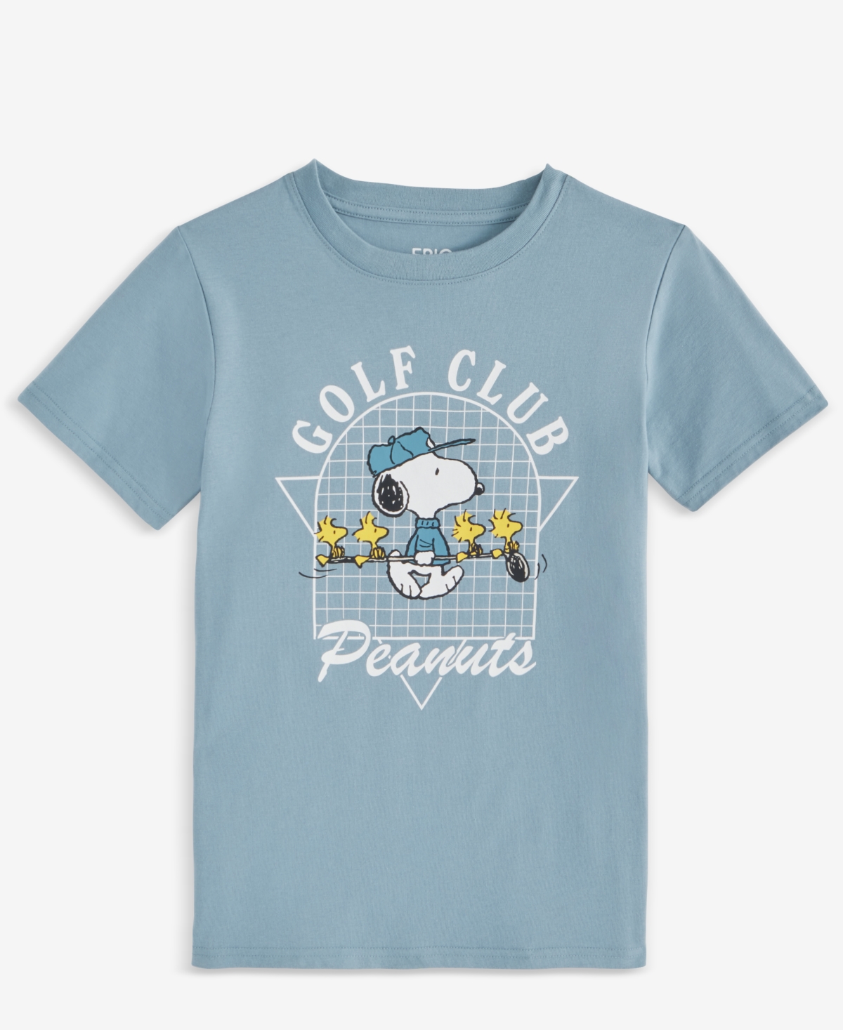 Epic Threads Little & Big Boys Snoopy Golf Club Graphic Short-sleeve T-shirt, Exclusively At Macy's In Dusty Blue