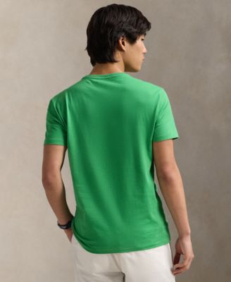 Мужская футболка Polo Ralph Lauren классического покроя с круглым вырезом горловины