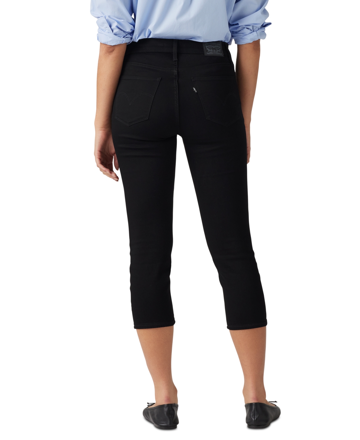 LEVI'S 311 SHAPING SKINNY MID RISE CAPRI JEANS 