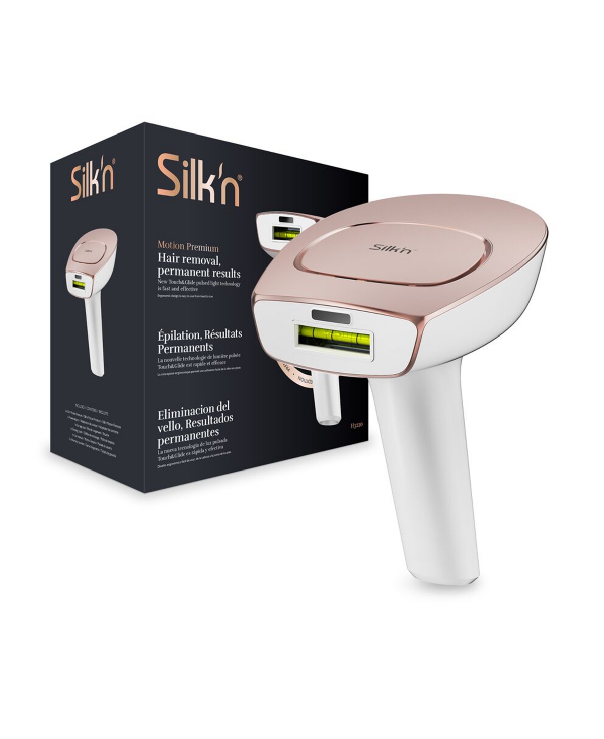 Silk'n Motion Premium Permanent Hair Removal Device In White,rose Gold