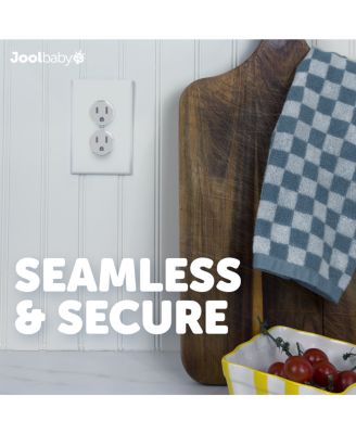 Toddler Jool Outlet Covers (32 Pack) Safety - Easy Adult Removal, Plug Protectors Proofing Electric Sockets - Transparent Design