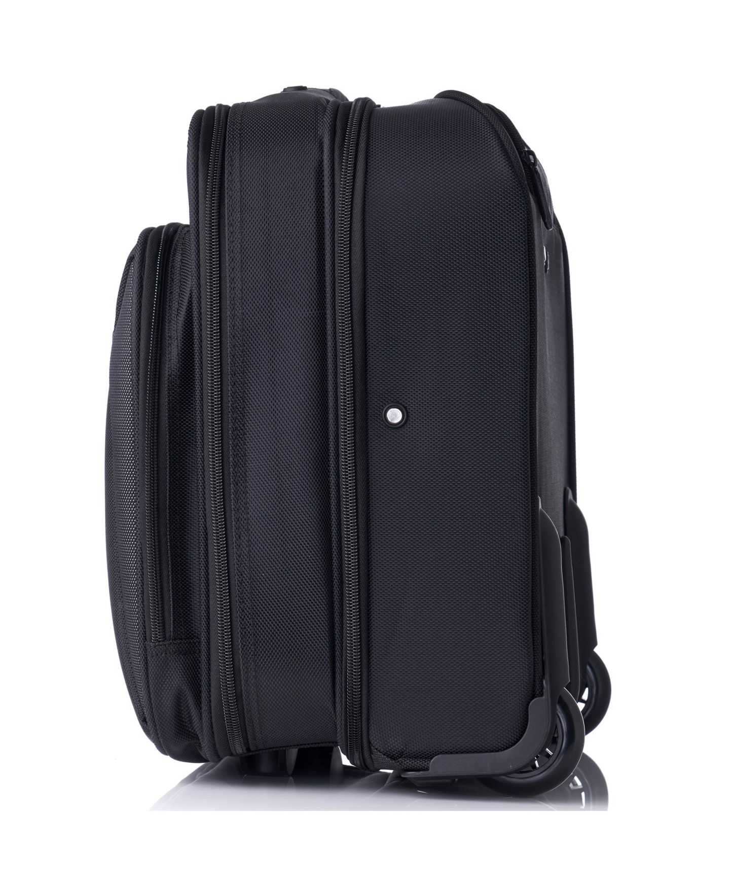 Женская сумка Alpine Swiss Rolling Briefcase Wheeled Overnight Carry on Bag up to 15.6” Laptop, цвет: Чёрный — фото 3