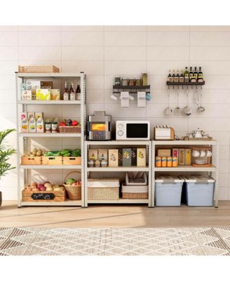 2 PCS 5 Tier Adjustable Garage Shelving Unit with 2000 lbs Max Load for Warehouse