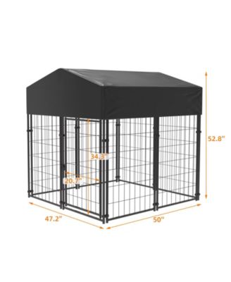 Heavy Duty Outdoor Dog Kennels Crate Dog Cages Waterproof Sun Shadow Cover