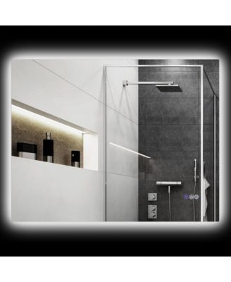 39" x 32" Dimmable LED Bathroom Mirror w/ Infinite Color Temp