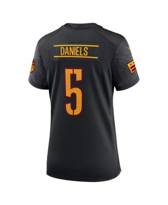 Women's Jayden Daniels Black Washington Commanders Alternate Game Player Jersey