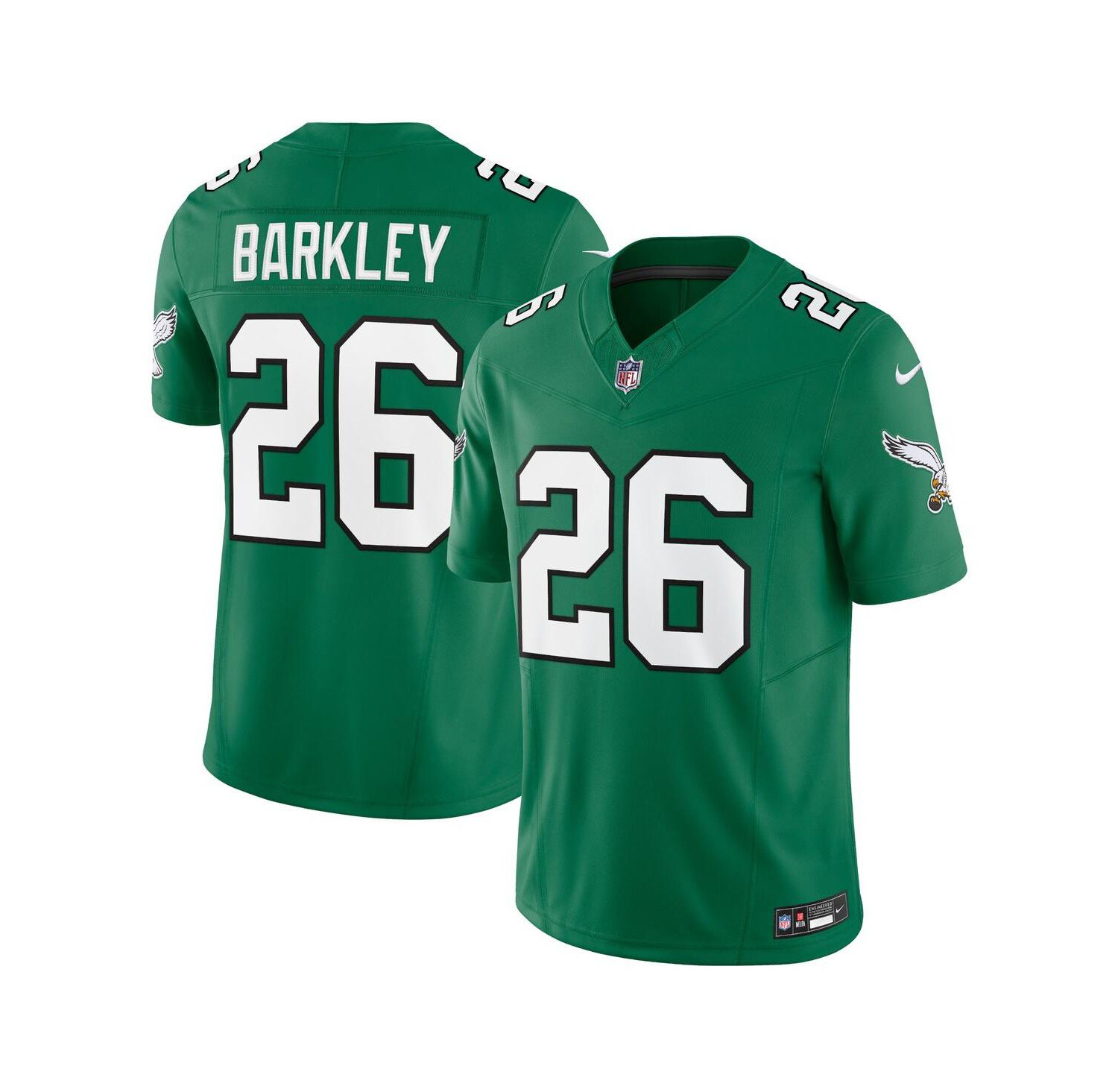 Men's Saquon Barkley Kelly Green Philadelphia Eagles Alternate Vapor F.U.S.E. Limited Jersey