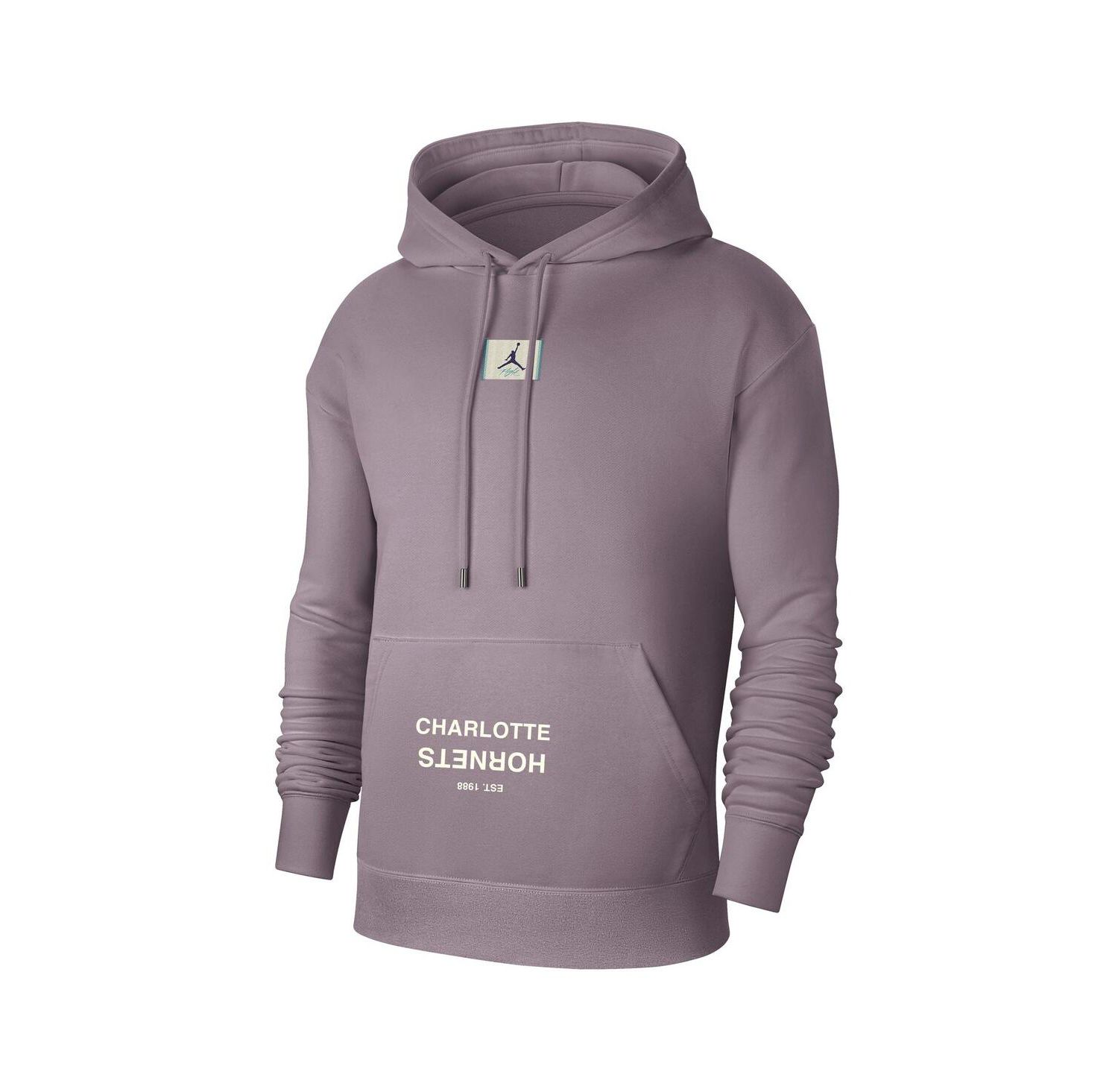 Men's Purple Charlotte Hornets Courtside Statement Edition Pullover Hoodie