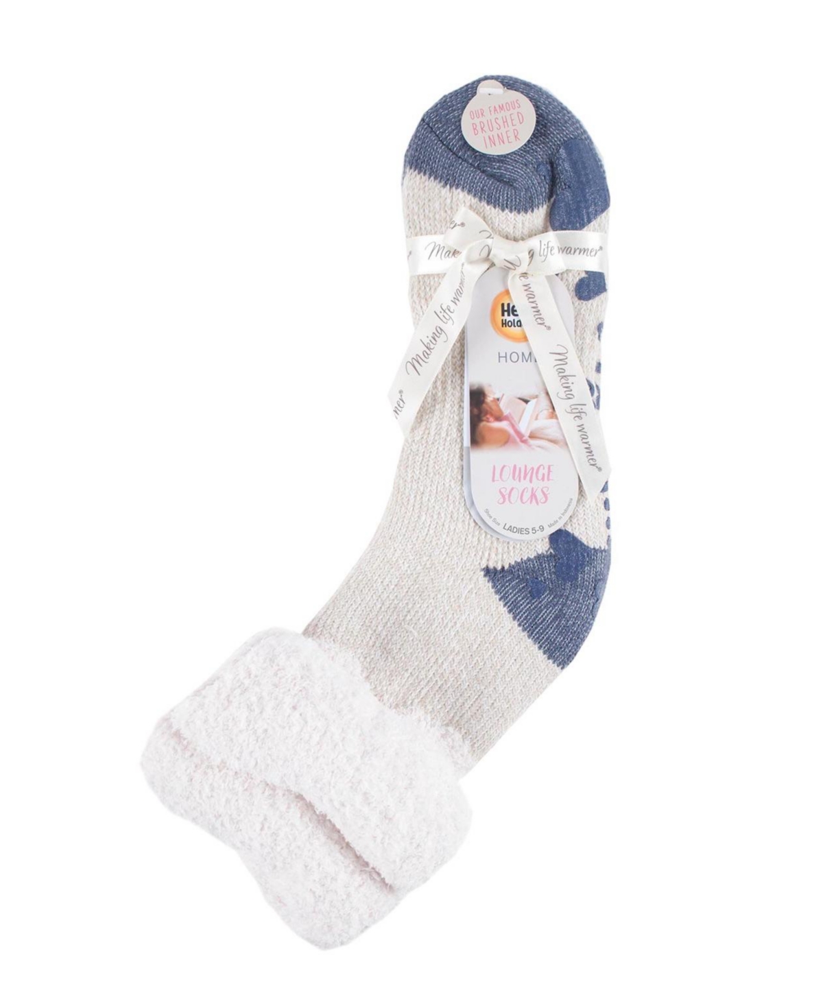 Heat Holders Cozy Slouch Lounge Socks In Mauve