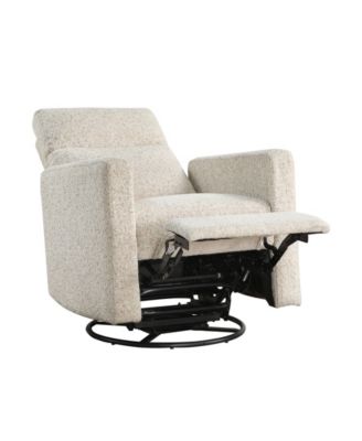 30" White Label Avenue Swivel Glider Reclining Chair