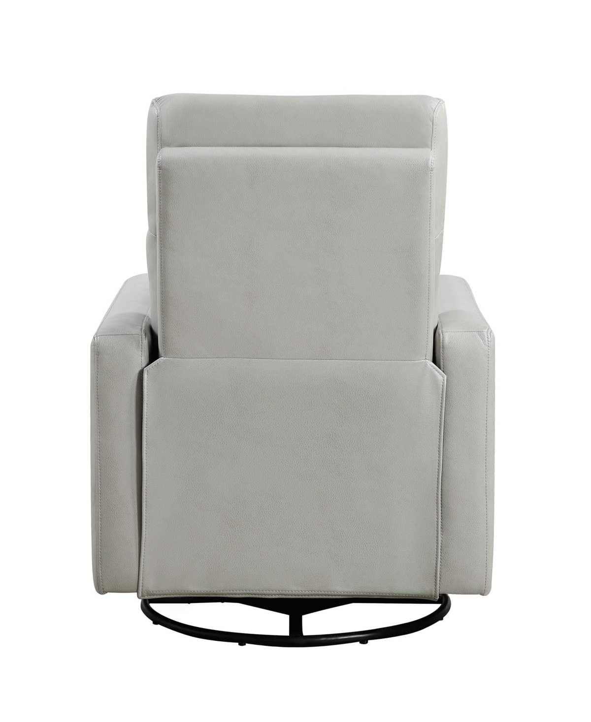 Homelegance 30" White Label Avenue Swivel Glider Reclining Chair In Smoke