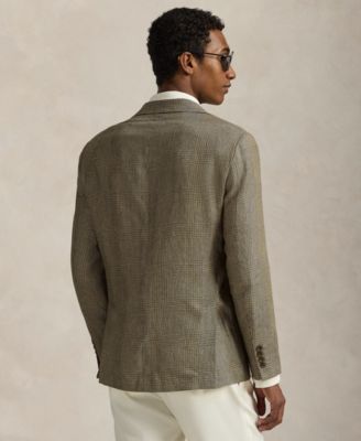 Мужское спортивное пальто Polo Modern Glen в клетку от Polo Ralph Lauren, рубашка-поло из сетки, джинсы Varick и лоферы Penny