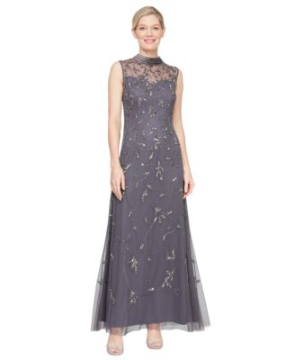 Alex Evenings - Women's Sweetheart-Neck Beaded A-Line Dress