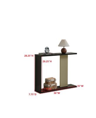 Indio Console Table, Entryway Sofa Table with Storage Shelf for Hallway, Entryway, Living Room, Foyer