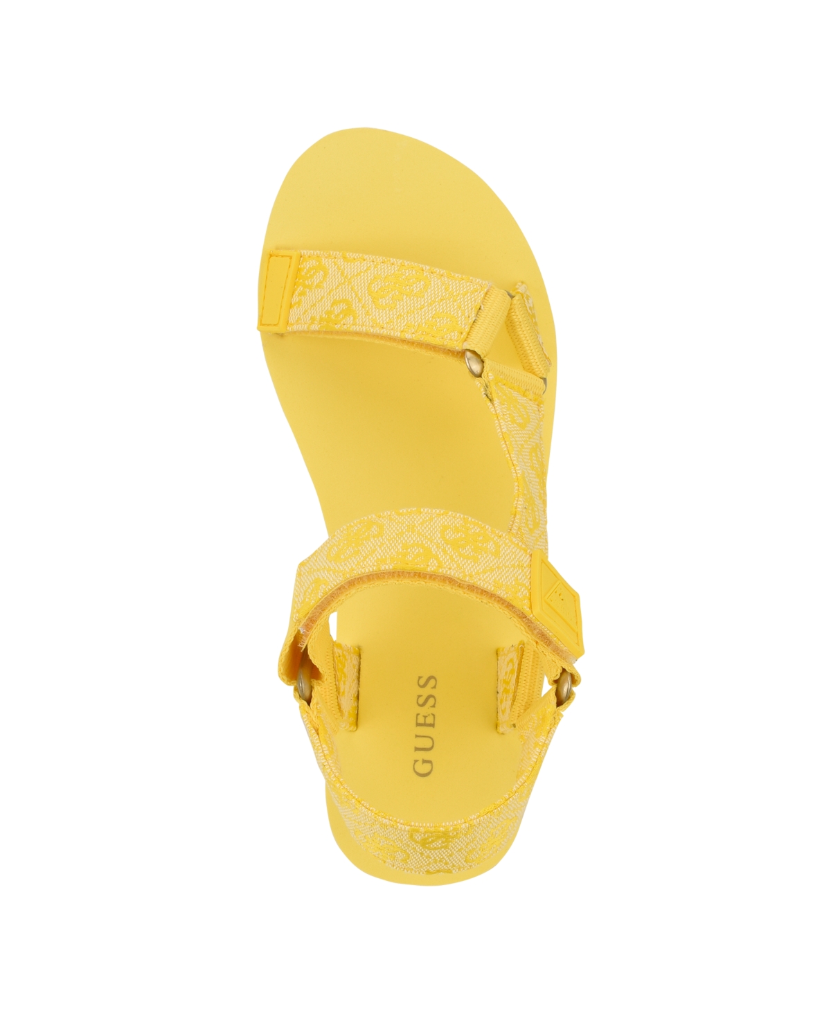 Guess Women's Avin Logo Sport Sandals In Yellow