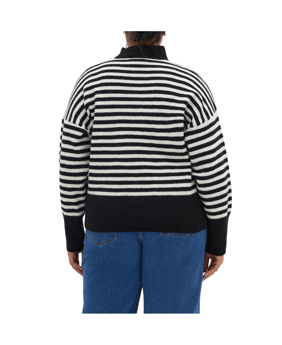 City Chic Plus Size HampsteadSweater - Narrow stripe