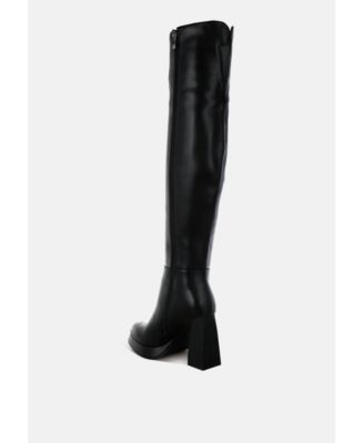 Nenana Faux Leather Knee-High Boots