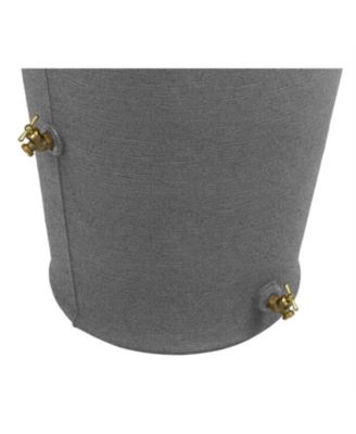 50-Gallon Plastic Urn Rain Barrel with Planter Top for Garden Watering and Conservation