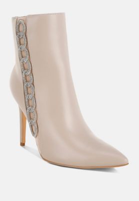 Women's Kalina Rhinestones Chain Detail Boots