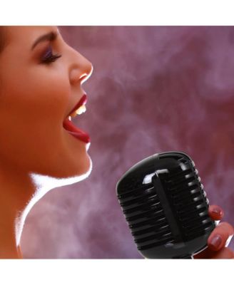 Classic Retro Dynamic Vocal Microphone, Vintage Style with 16' XLR Cable (Black)