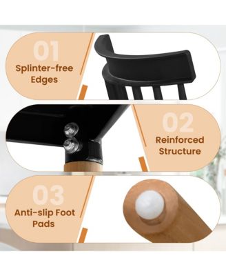 Set of 4 Windsor Dining Chairs Dining Chairs w/ Spindle Backs & Curved Seats