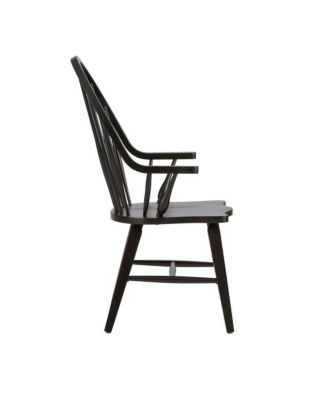 Windsor Back Arm Chair - Black