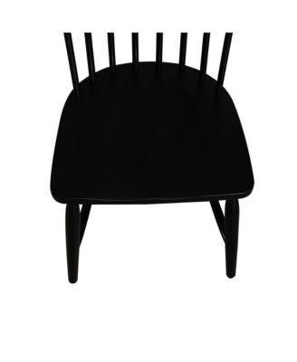 Capeside Cottage Spindle Back Side Chair - Black - Set of 2