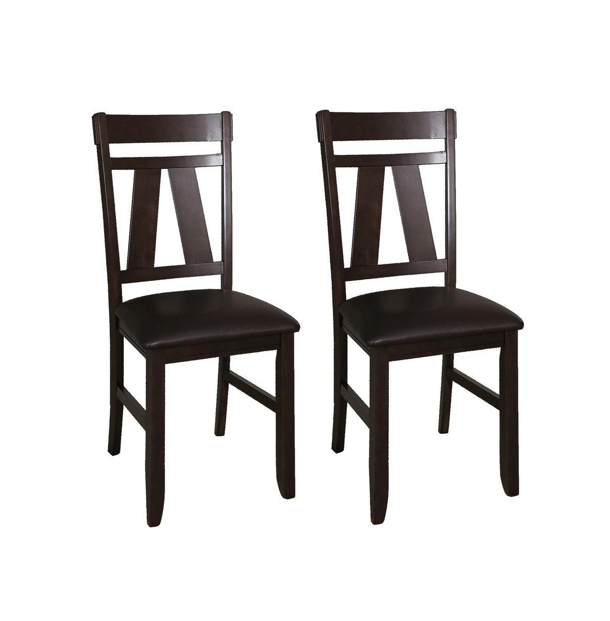 Liberty Furniture Splat Back Side Chair (Rta)-Set of 2 - Black
