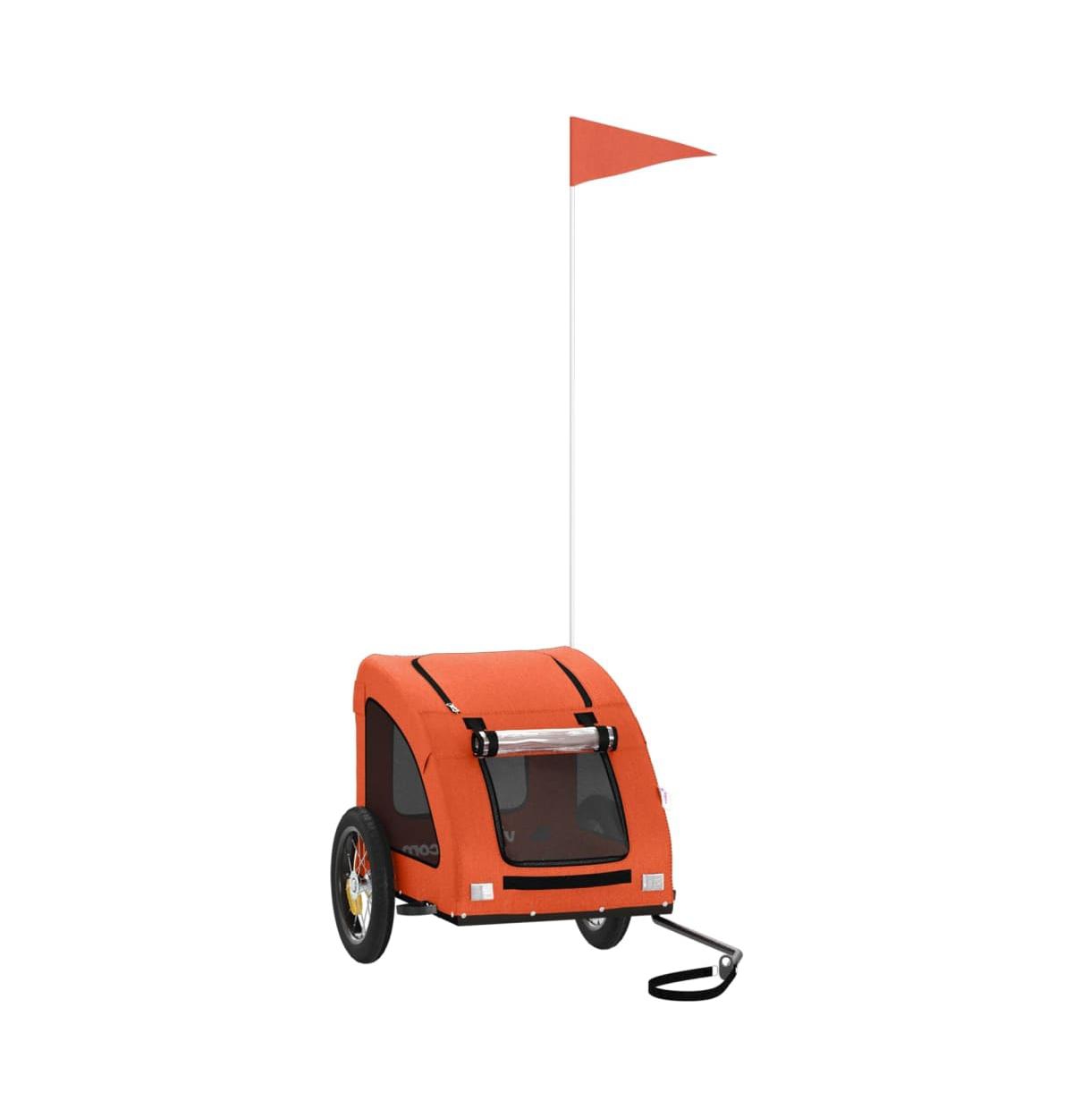vidaXL Pet Bike TrailerOxford Fabric and Iron - Orange