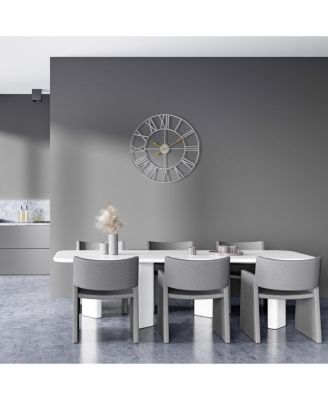 Large Wall Clock for Living Room Decor - Roman Numeral Wall Clock for Kitchen - 16 inch Wall Clock Decorative (Gold)