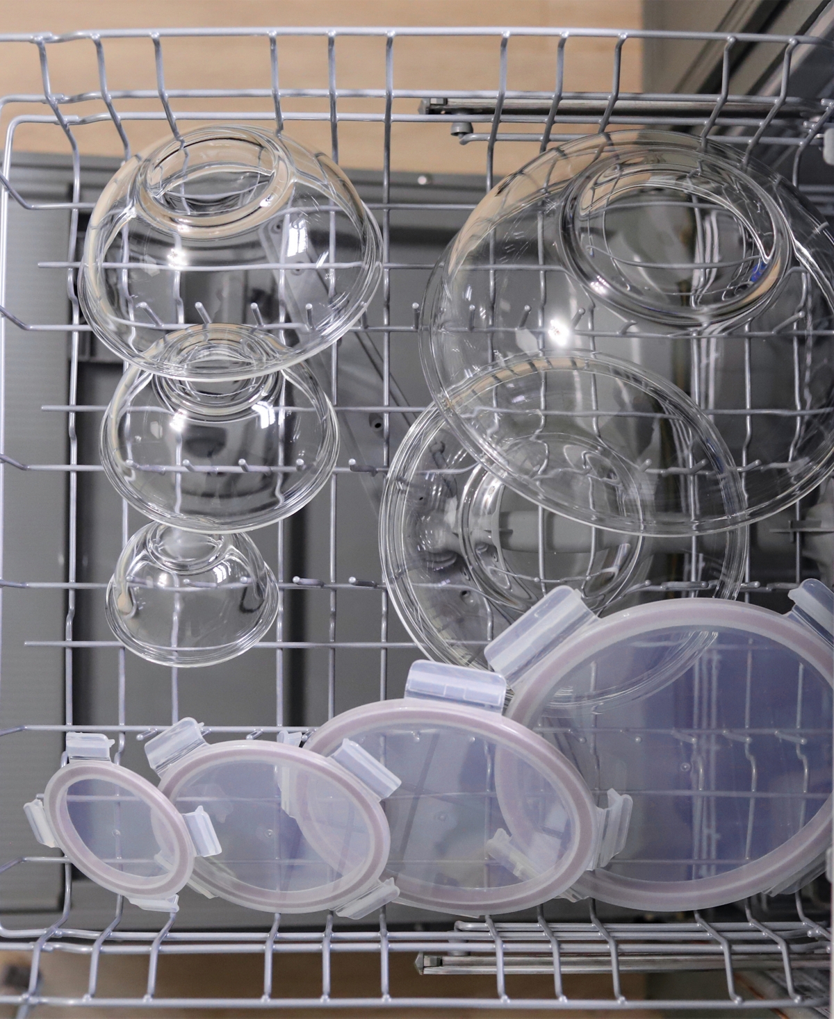 Sedona Kitchen 5-piece Nesting Glass Bowl Set In Puple