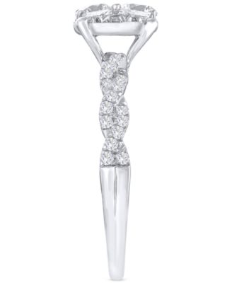 Diamond Braid-Inspired Bridal Set (1 ct. t.w.) in 14k White Gold
