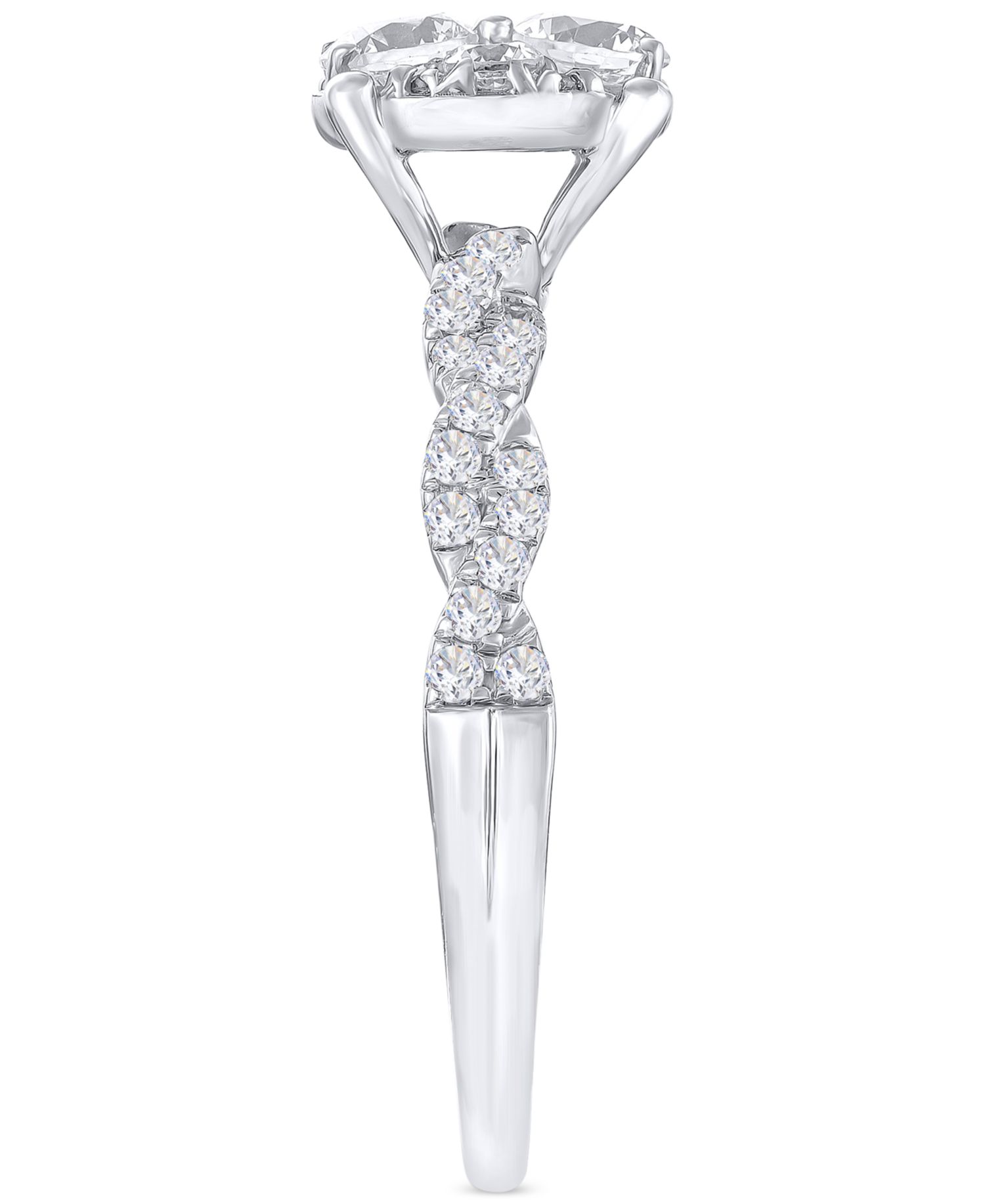 Diamond Braid-Inspired Bridal Set (1 ct. t.w.) in 14k White Gold