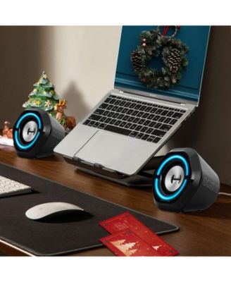 G1000 USB Computer Speakers, Bluetooth Input RGB Lights Gaming Speakers