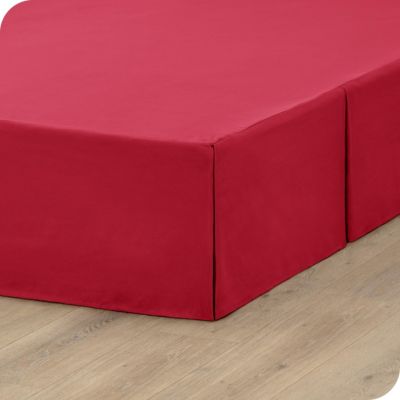 Tailored Microfiber Pleated Bedskirt, Full