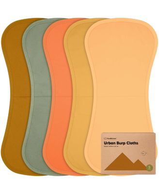 5pk Urban Baby Burp Cloths Organic Burping Cloth for Babies Burp Rags for Baby Girls Boys - Phase 22$