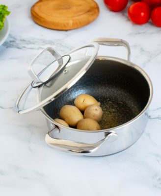 DiamondClad 3-Qt. Hybrid Nonstick Stainless Steel Pot and Lid