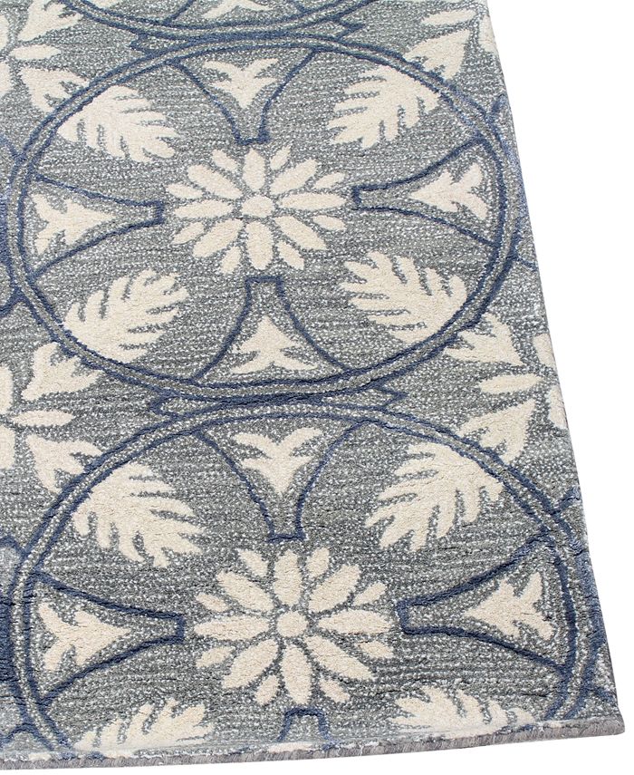 Macy's Fine Rug Gallery Orleans City Park Slate 8'6" x 11'6" Area Rug