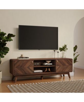 Columbia Engineered Wood 63-Inch Wide Credenza TV Stand with Storage