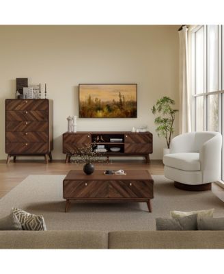 Columbia Engineered Wood Coffee Table with Storage