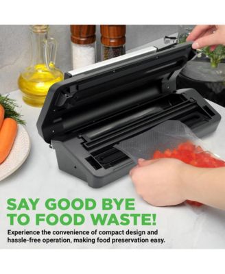Deluxe Vacuum Sealer with Silver Handle for Food Storage