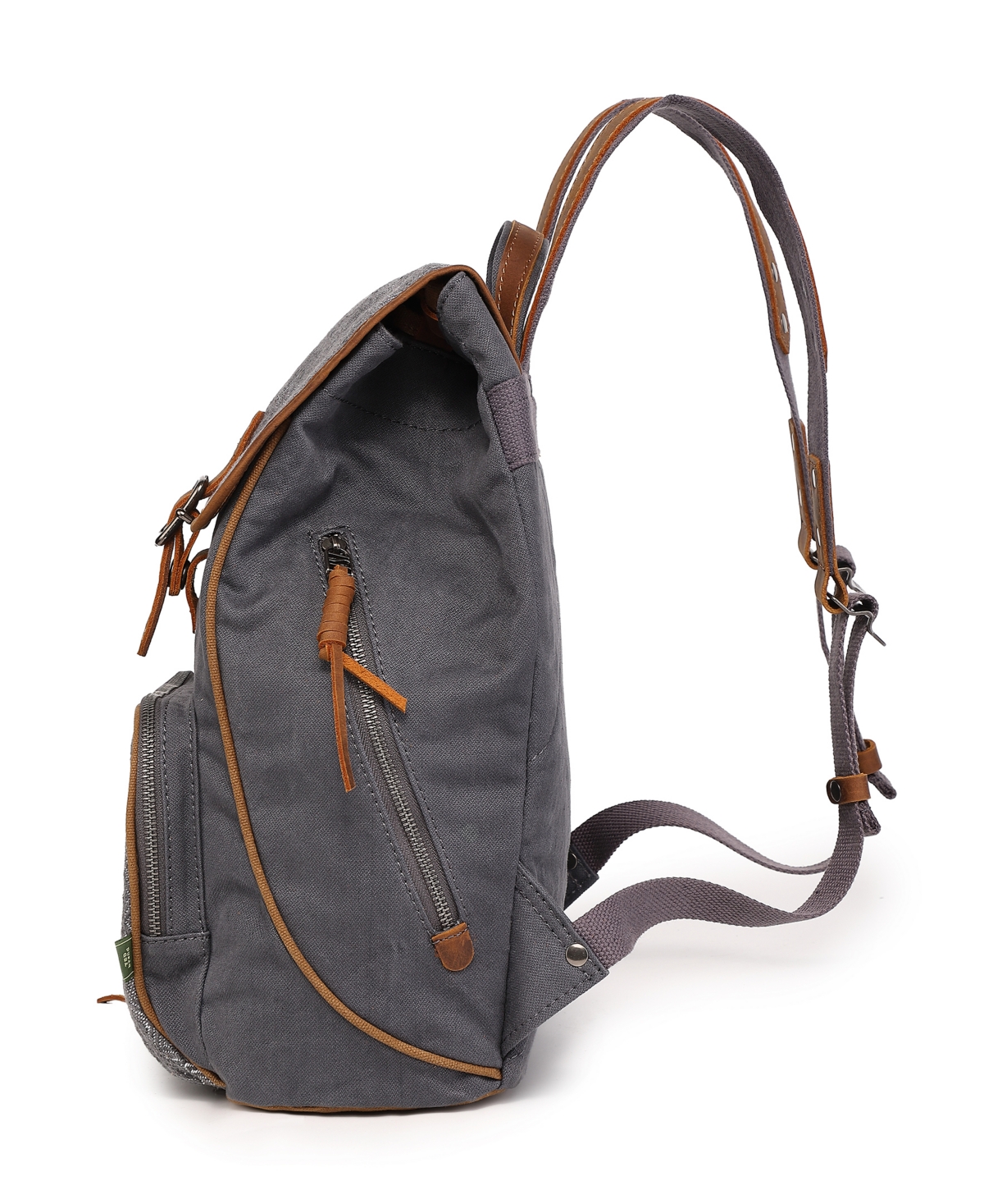 Tsd Brand Oak Hill Canvas Backpack In Gray