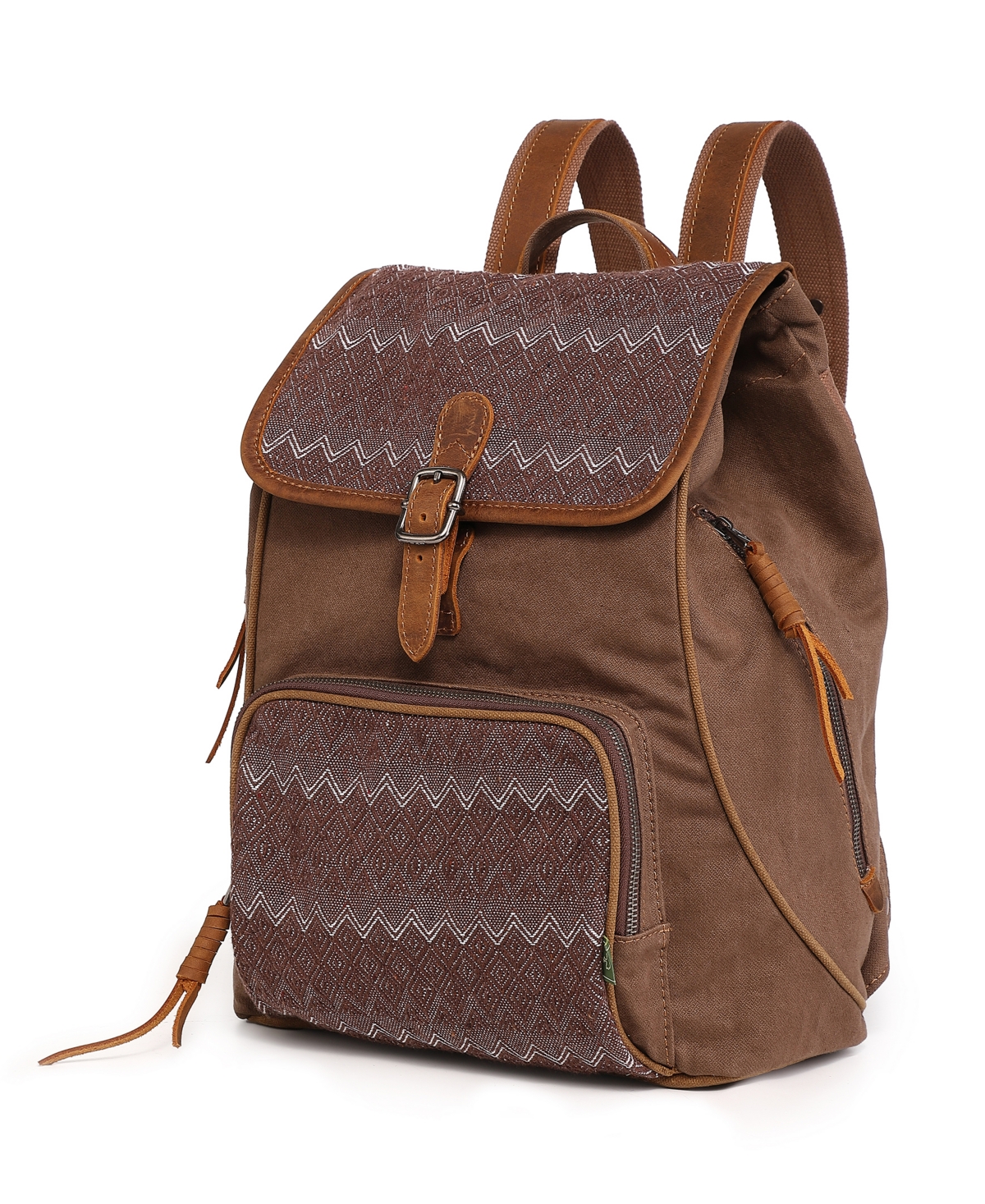 Tsd Brand Oak Hill Canvas Backpack In Brown