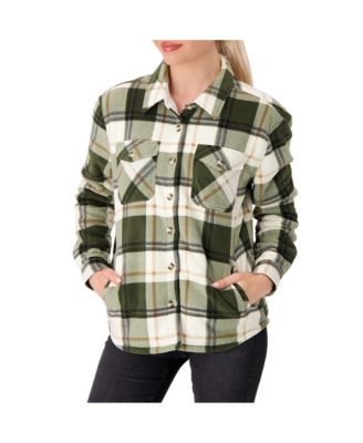 Women's Jacqueline Long Sleeve Plaid Shirt Jacket