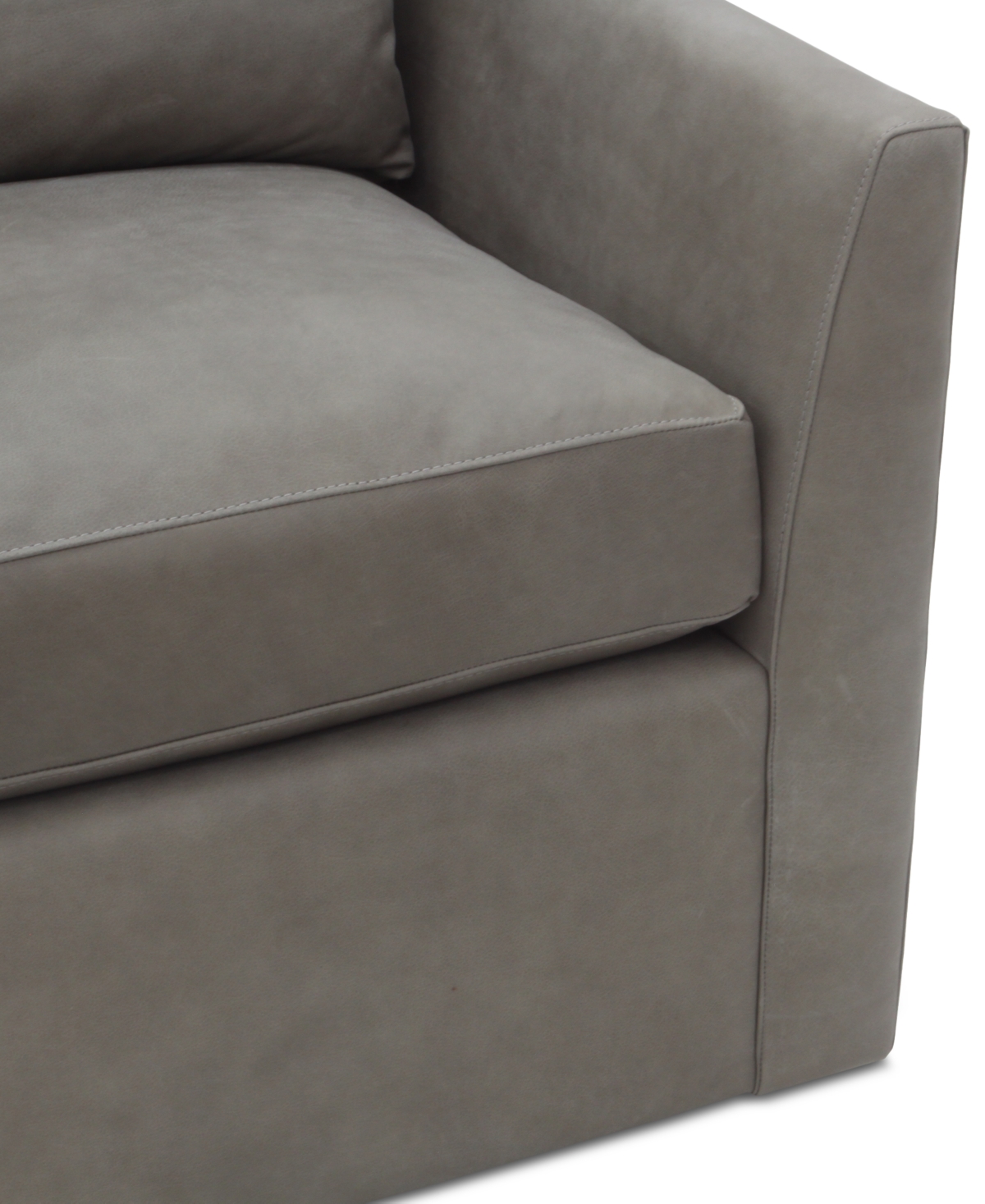 Macy's Merten Fabric Swivel Chair, Exclusively At  In Grey