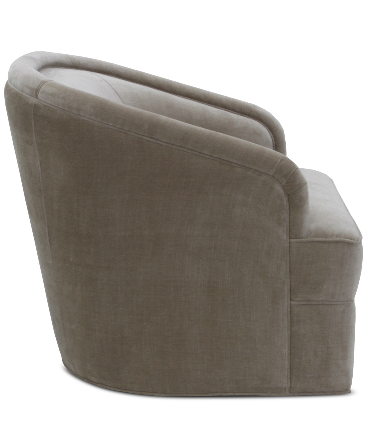 Macy's Lelina Fabric Swivel Chair, Exclusively At  In Biscotti