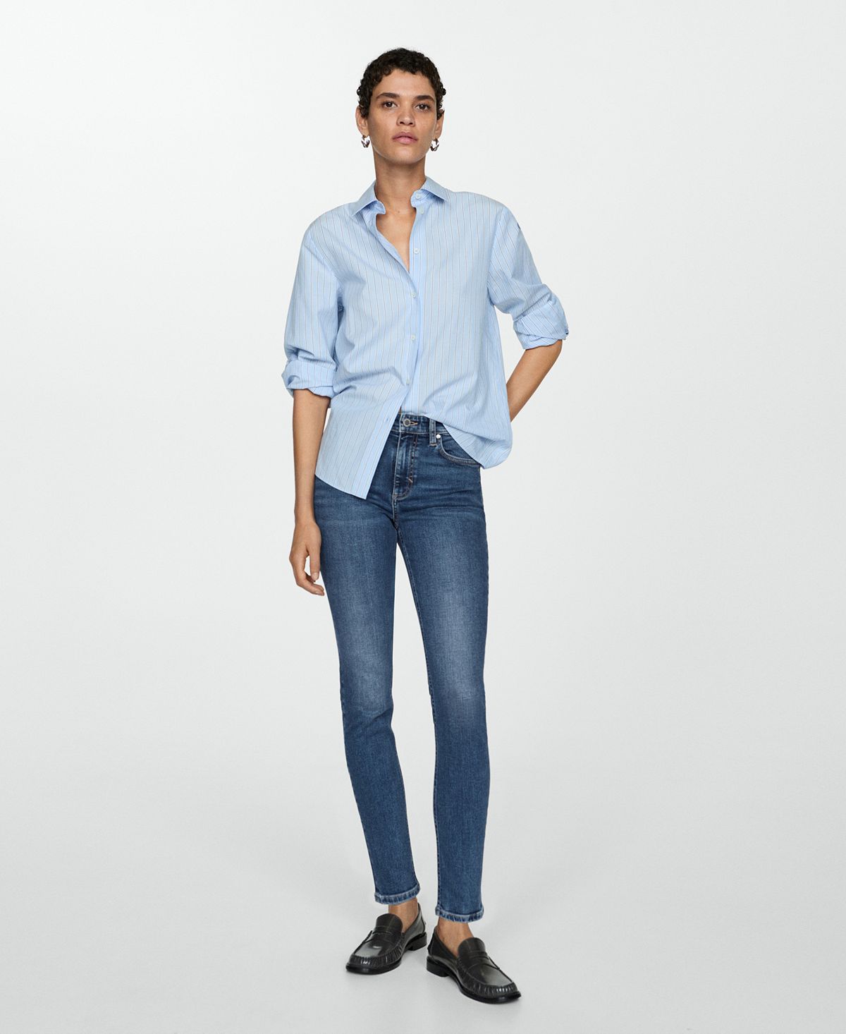 Mango Women's Newisa Medium Rise Skinny Jeans view 5 — MAYCSS fashion products