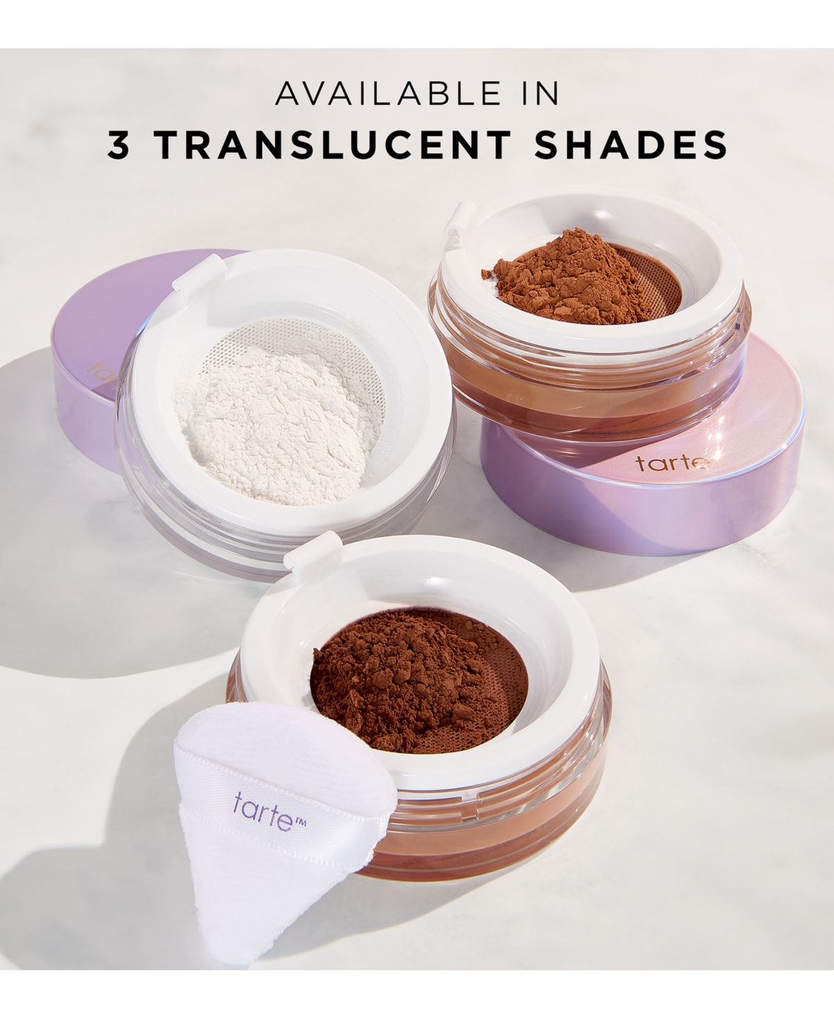 Tarte Creaseless Setting & Brightening Powder In Translucent Very Deep