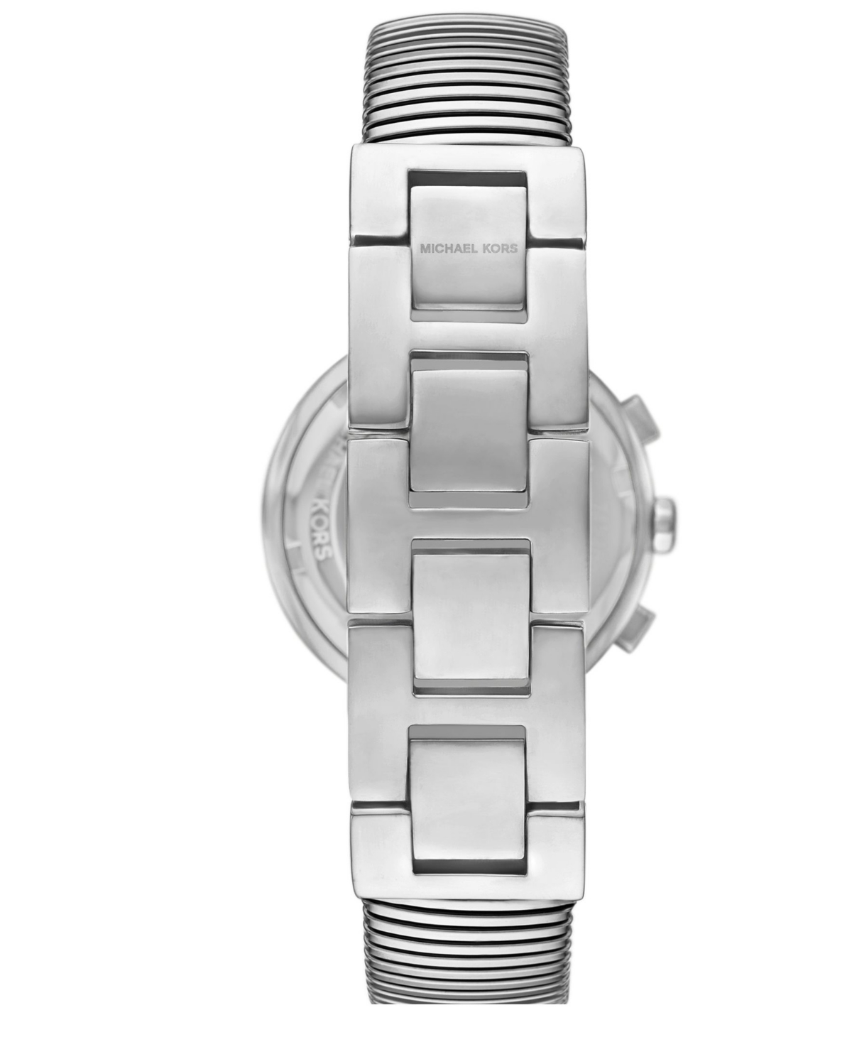 Michael Kors Women's Gramercy Chronograph Silver-tone Stainless Steel Watch, 36mm In Silver-tone